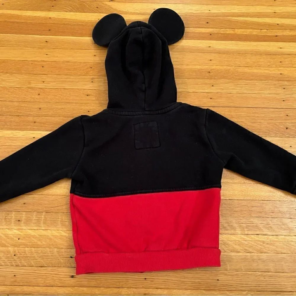 Disney Parks Mickey Mouse black/red full zip hoodie - Picture 3 of 6
